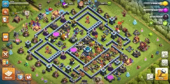 COC239 Semi Max TH13 | BK 59 AQ 60 RC 22 | 5 Builders | Strong Epic Equipment 